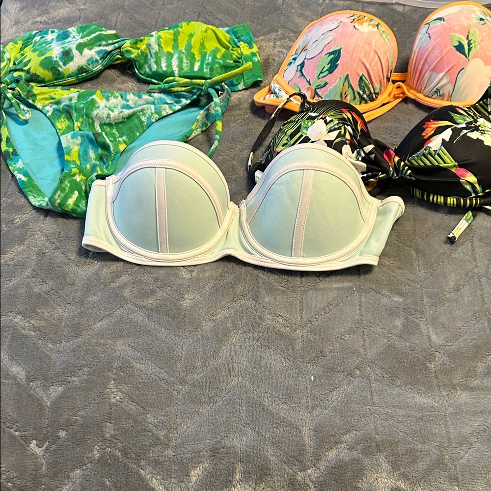 Colorful Patterned Bikini Tops - Picture 1 of 1